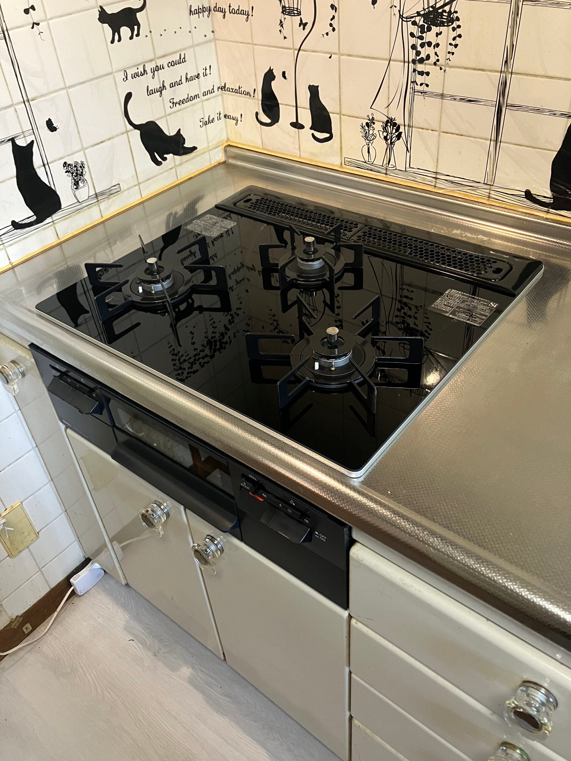 ビルトインコンロ交換工事｜ノーリツ ファミ｜山北町