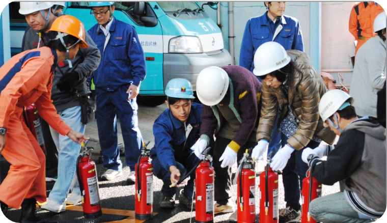 自治会との共同防災訓練